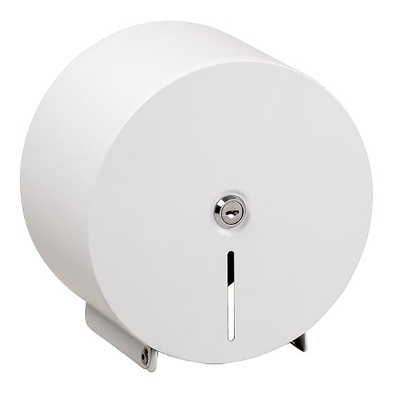 Papierspender 20x20 cm Edelstahl/weiß