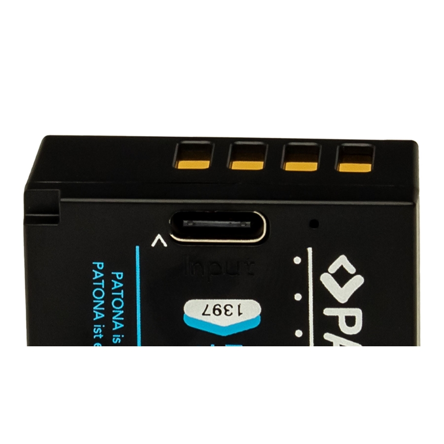 PATONA - Akku Fuji NP-W126S 1050mAh Li-Ion Platinum mit USB-C Ladeanschluss