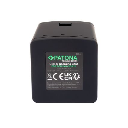 PATONA - Ladegerät Triple GoPro Hero 9/Hero 10/Hero 11/Hero 12