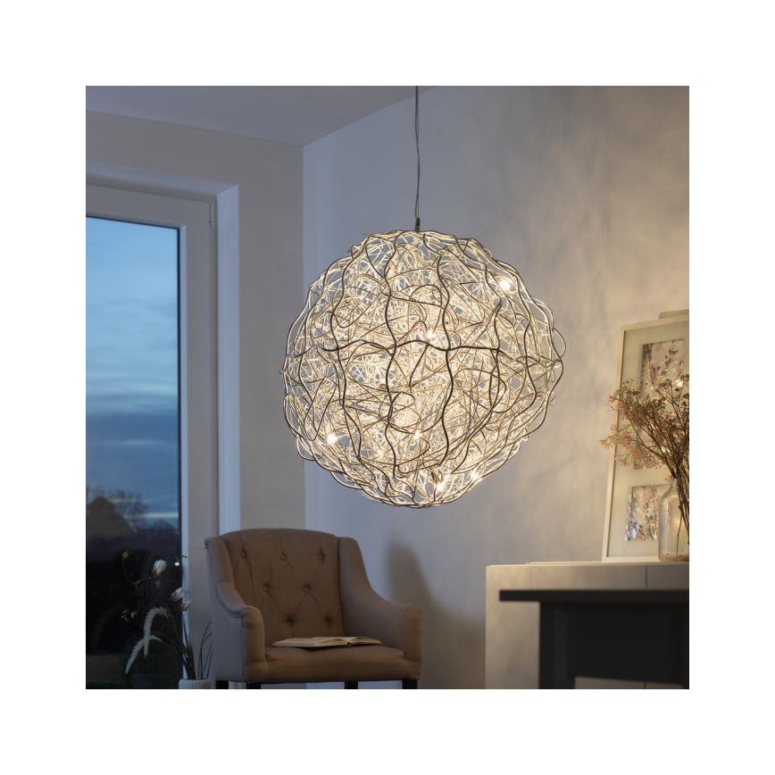 Paul Neuhaus 2019-21 - Pendelleuchte an Kabel SAREA 15xG9/40W/230V silber