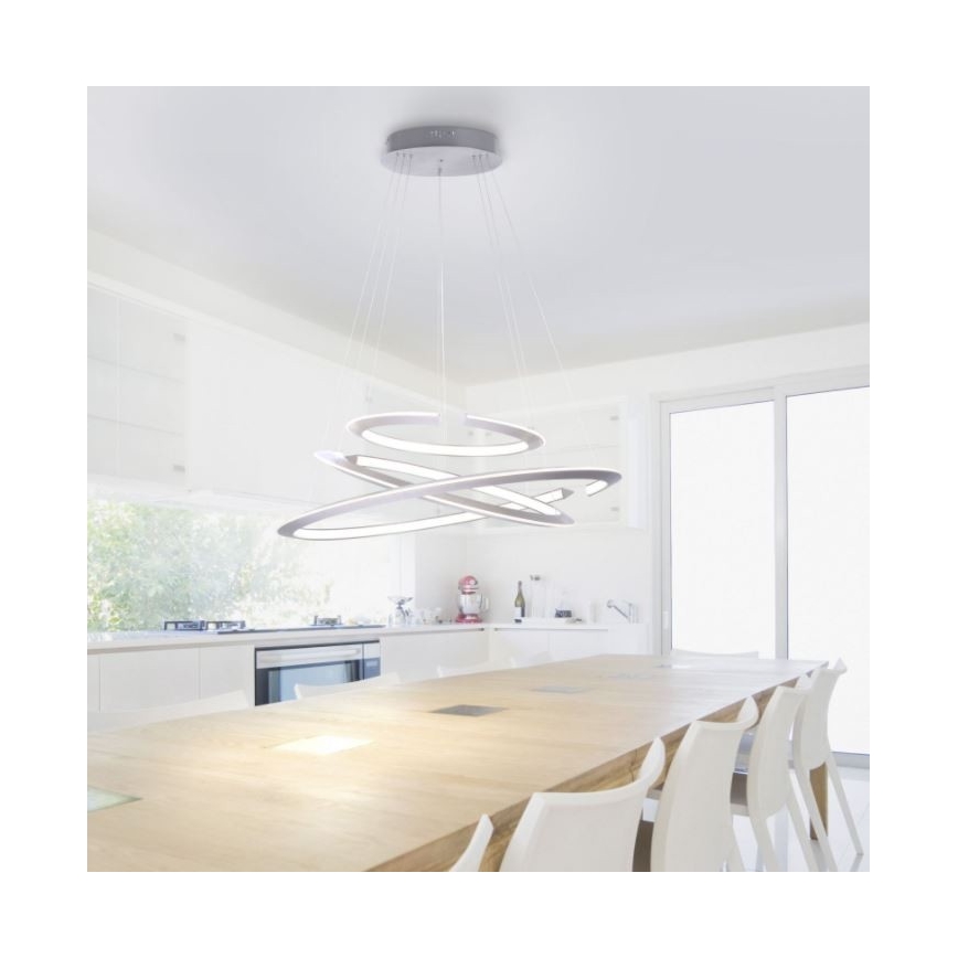 Paul Neuhaus 2493-55 - LED dimmbare Hängeleuchte an Kabel ALESSA 3xLED/38W/230V + Fernbedienung