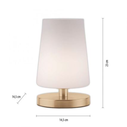 Paul Neuhaus 4146-60 - LED Dimmbare Touch-Tischleuchte SONJA 1xG9/3W/230V Messing
