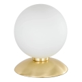 Paul Neuhaus 4437-60 - Dimmbare LED-Tischleuchte mit Touch-Funktion BUBBA 1xG9/28W/230V golden