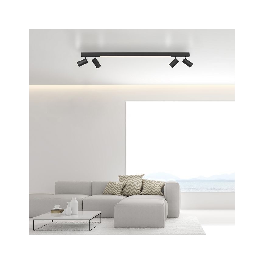 Paul Neuhaus 6121-13 - LED dimmbares Einbauleuchte PURE 4xLED/4W/230V + LED/9W 2700-5000K + Fernbedienung