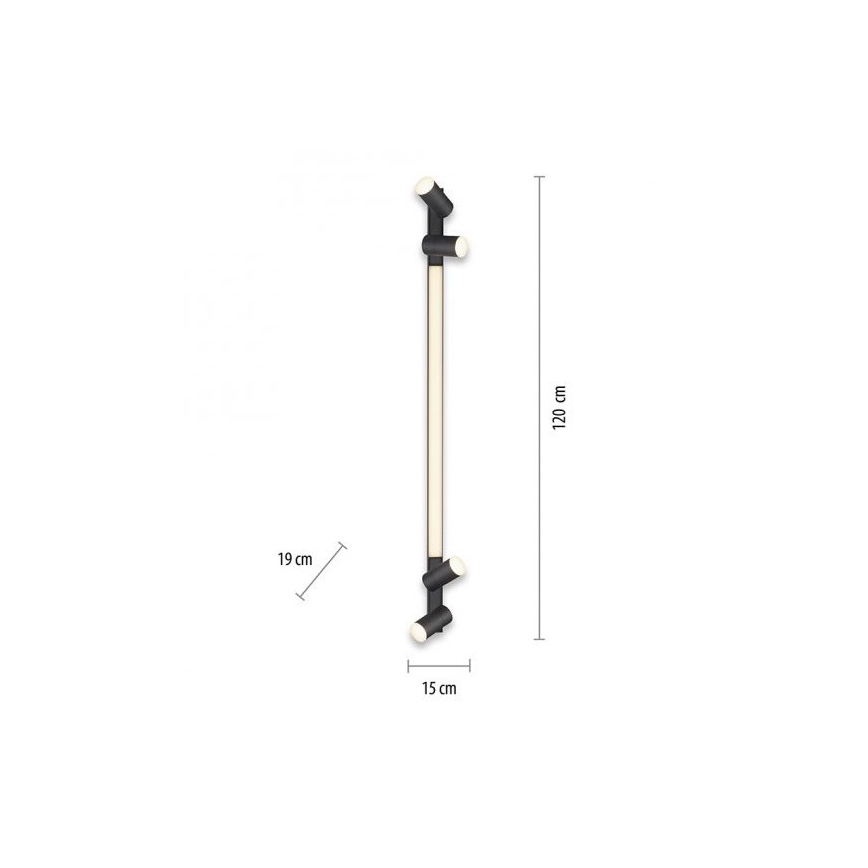 Paul Neuhaus 6121-13 - LED dimmbares Einbauleuchte PURE 4xLED/4W/230V + LED/9W 2700-5000K + Fernbedienung