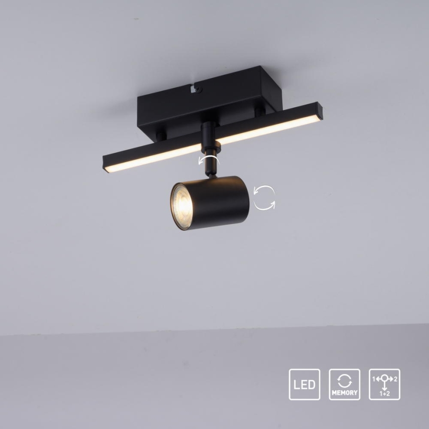 Paul Neuhaus 6523-18 - LED Einbauleuchte BARIK 1xGU10/4,5W/230V + LED/3W