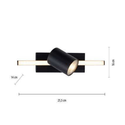 Paul Neuhaus 6523-18 - LED Einbauleuchte BARIK 1xGU10/4,5W/230V + LED/3W