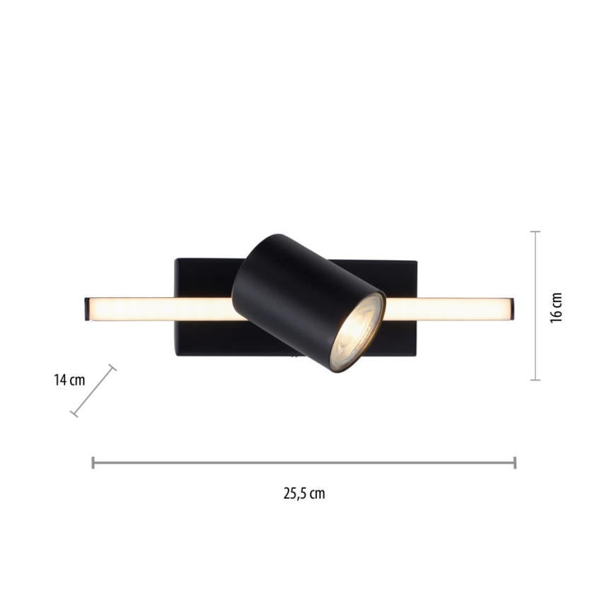 Paul Neuhaus 6523-18 - LED Einbauleuchte BARIK 1xGU10/4,5W/230V + LED/3W