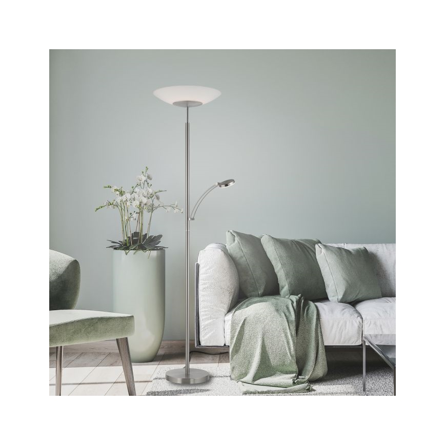 Paul Neuhaus 655-55 - Dimmbare LED-Stehleuchte ALFRED 1xLED/28W+1xLED/4W/230V glänzendes Chrom