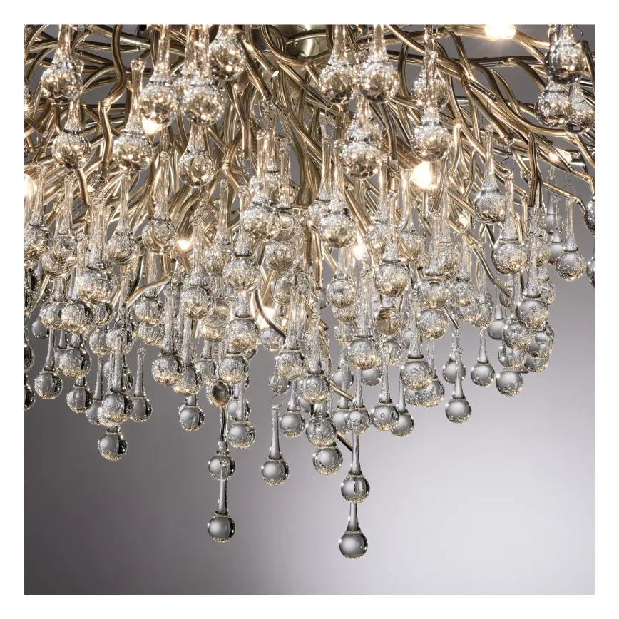 Paul Neuhaus 8092-55 - Aufgesetzte Deckenleuchte ICICLE 14xG9/40W/230V Ø 100 cm glänzender Chrom