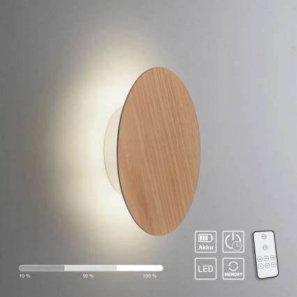 Paul Neuhaus 8152-79 - LED dimmbare Wandleuchte PUNTUA LED/1W/3,7V 2200 mAh + Fernbedienung