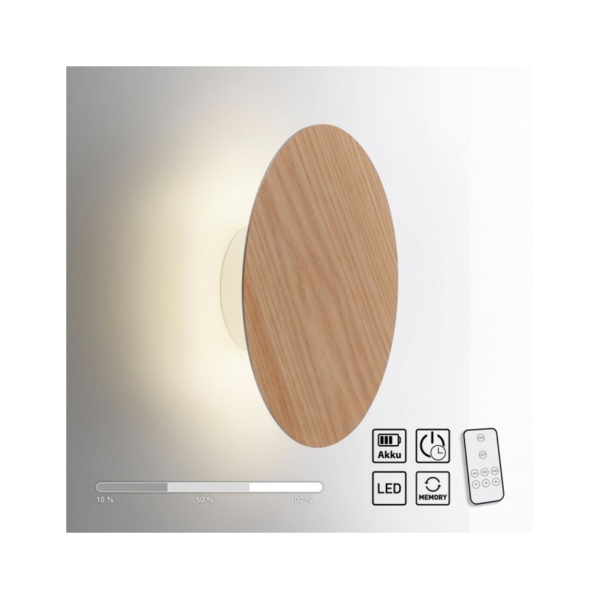 Paul Neuhaus 8153-79 - LED dimmbare Wandleuchte PUNTUA LED/1,3W/3,7V 2200 mAh + Fernbedienung