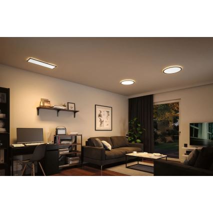 Paulmann 70999 - LED/22W Dimmbares Panel ATRIA 230V 3000K Ø 42 cm Schwarz