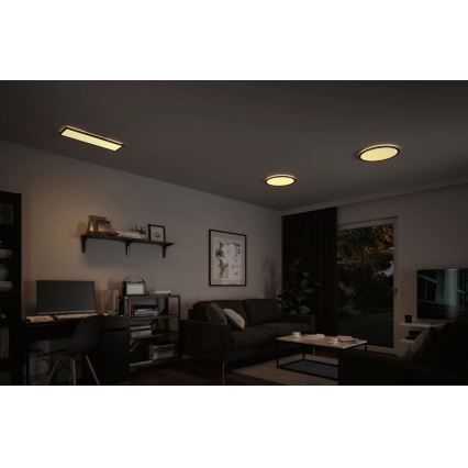 Paulmann 70999 - LED/22W Dimmbares Panel ATRIA 230V 3000K Ø 42 cm Schwarz