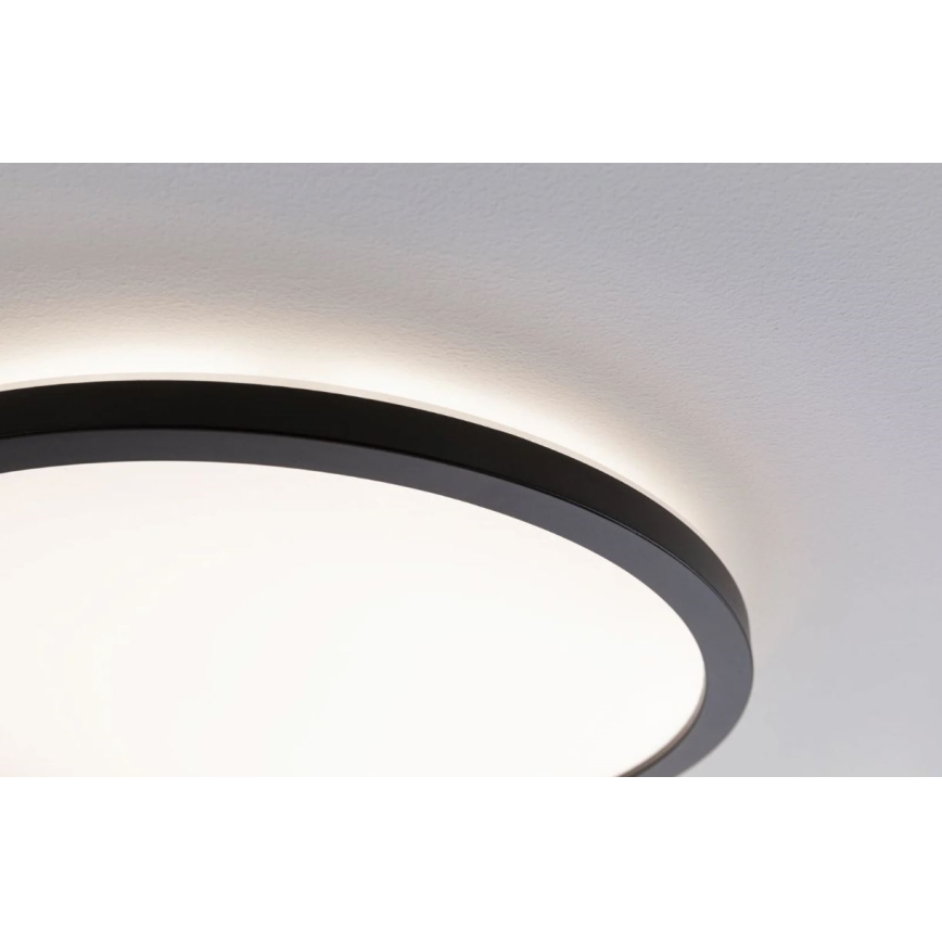 Paulmann 70999 - LED/22W Dimmbares Panel ATRIA 230V 3000K Ø 42 cm Schwarz