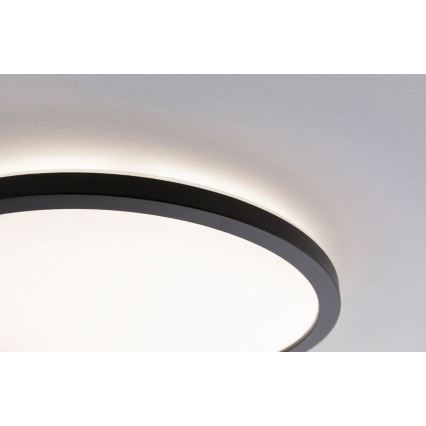 Paulmann 70999 - LED/22W Dimmbares Panel ATRIA 230V 3000K Ø 42 cm Schwarz