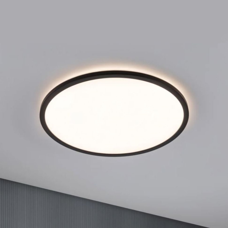 Paulmann 70999 - LED/22W Dimmbares Panel ATRIA 230V 3000K Ø 42 cm Schwarz