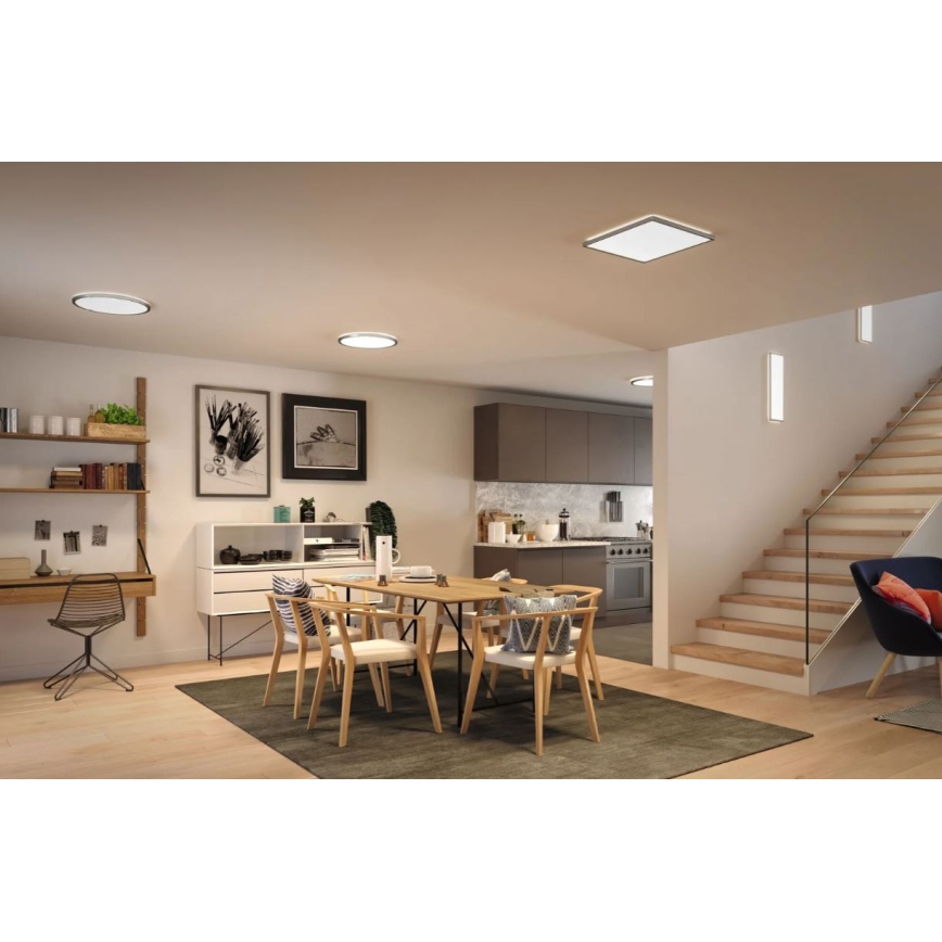 Paulmann 71009 - LED/22W Dimmbares Panel ATRIA 230V 4000K 42x42 cm Mattchrom