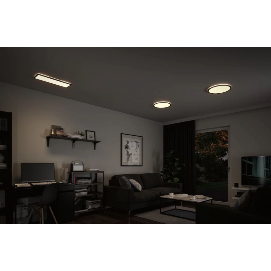 Paulmann 71016 - LED/22W Dimmbares Panel ATRIA 230V 4000K 42x42 cm Schwarz