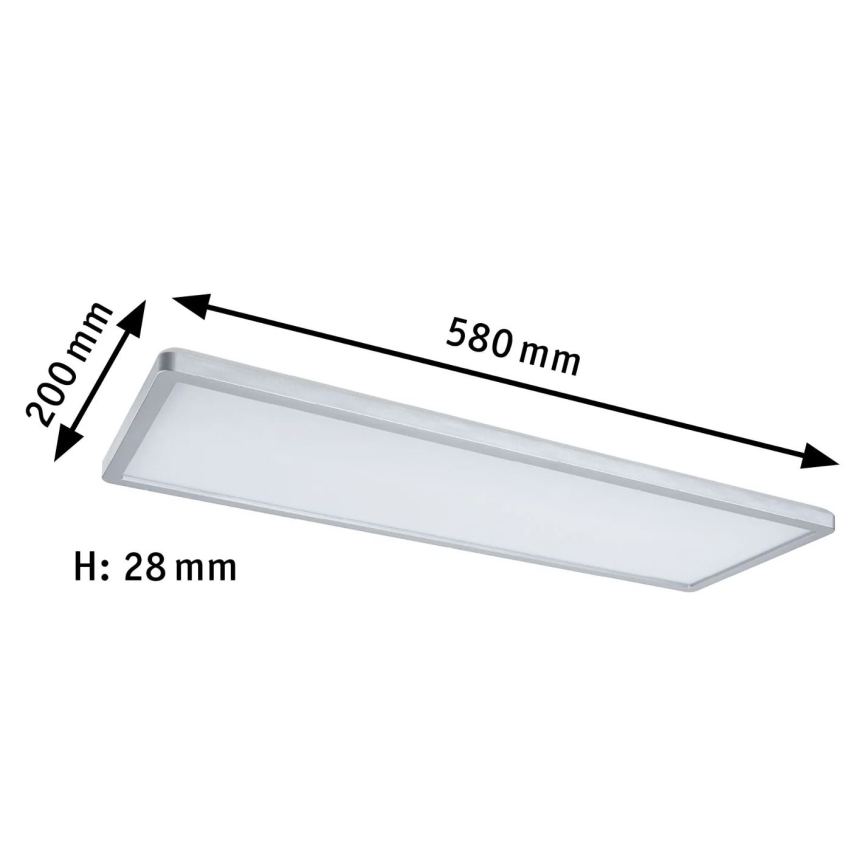 Paulmann 71020 - LED/20W RGBW dimmbares Panel ATRIA 230V 4000K 20x58 cm + Fernbedienung