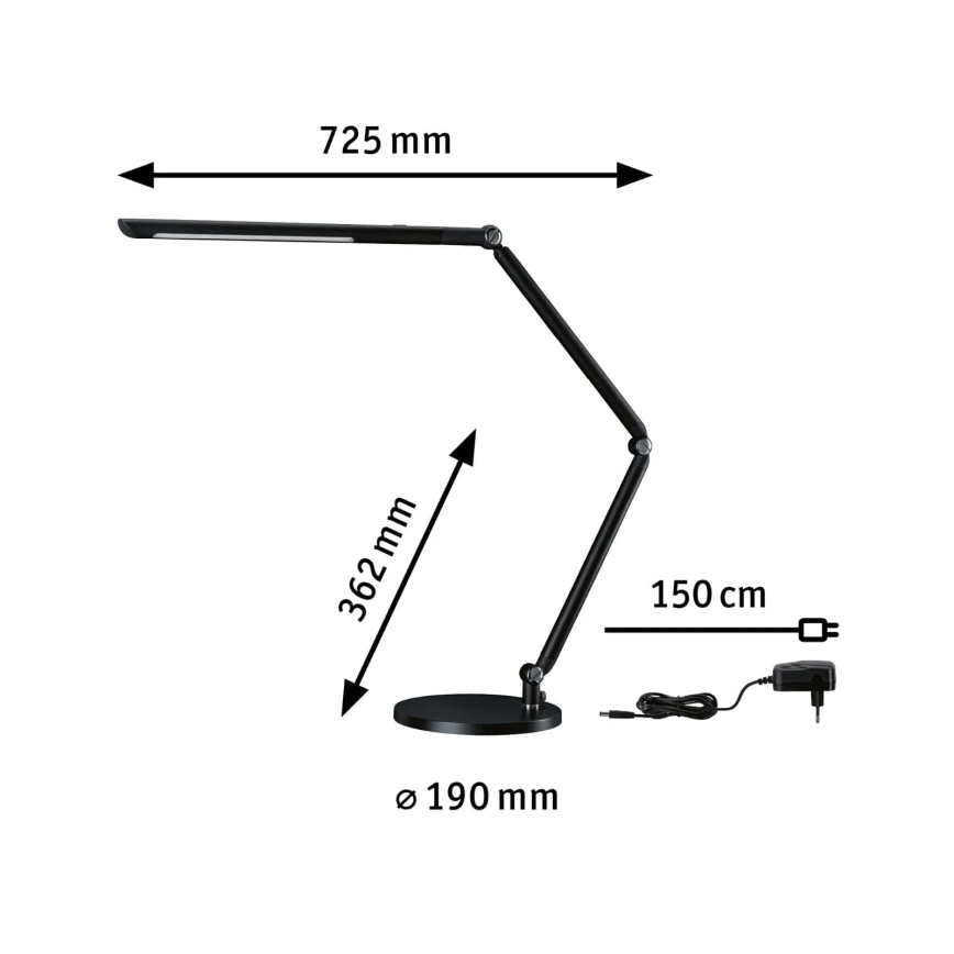 Paulmann 78912 - LED/10,6W Dimmbarer Tischleuchte FLEXBAR 230V 3000/4000/6500K