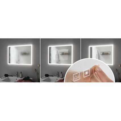 Paulmann 78951 - LED/22W IP44 Dimmbarer beheizter Badezimmerspiegel mit Hintergrundbeleuchtung 230V