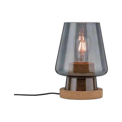 Paulmann 79736 - 1xE27/20W Tischleuchte IBEN 230V rauchfarben
