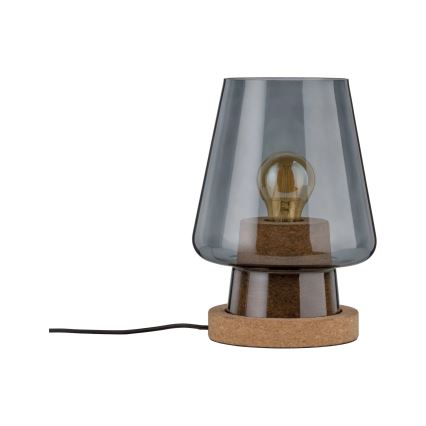 Paulmann 79736 - 1xE27/20W Tischleuchte IBEN 230V rauchfarben