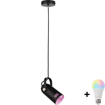 Paulmann 79766 - LED RGBW 1xE27/15W Pendelleuchte an Kabel LAVEA 230V schwarz