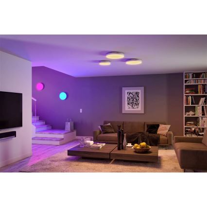 Paulmann 79897 - LED RGBW/22W Dimmbares Deckenleuchte SMART VELORA 230V