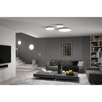 Paulmann 79928 - LED/22W dimmbare Deckenleuchte LORIA 230V 2700-6500K Ø 40 cm weiß