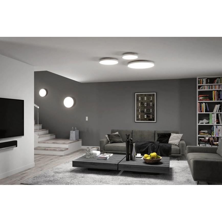 Paulmann 79928 - LED/22W dimmbare Deckenleuchte LORIA 230V 2700-6500K Ø 40 cm weiß