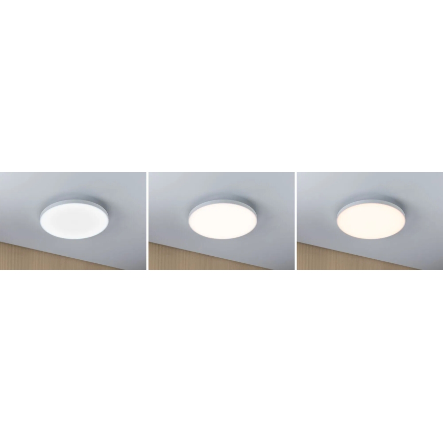 Paulmann 79928 - LED/22W dimmbare Deckenleuchte LORIA 230V 2700-6500K Ø 40 cm weiß