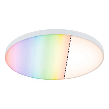 Paulmann 79929 - LED/22W RGBW dimmbare Deckenleuchte LORIA 230V Ø 40 cm weiß