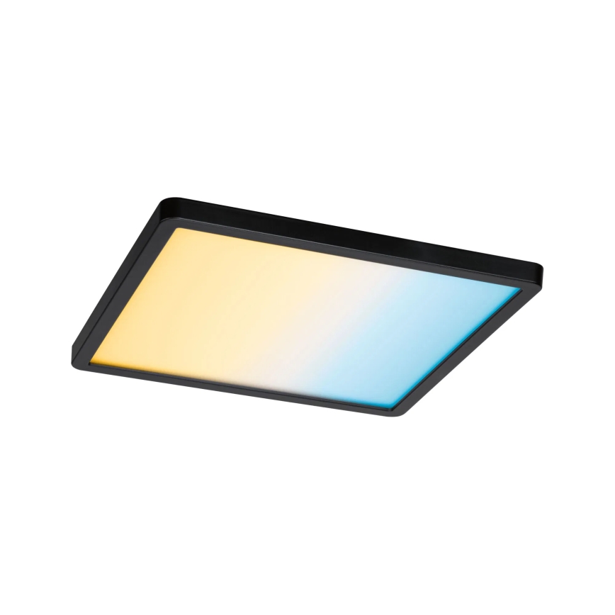 Paulmann 79967 - LED/16W IP44 Dimmbarer Badezimmer-Einbaustrahler AREO 230V 23x23 cm schwarz