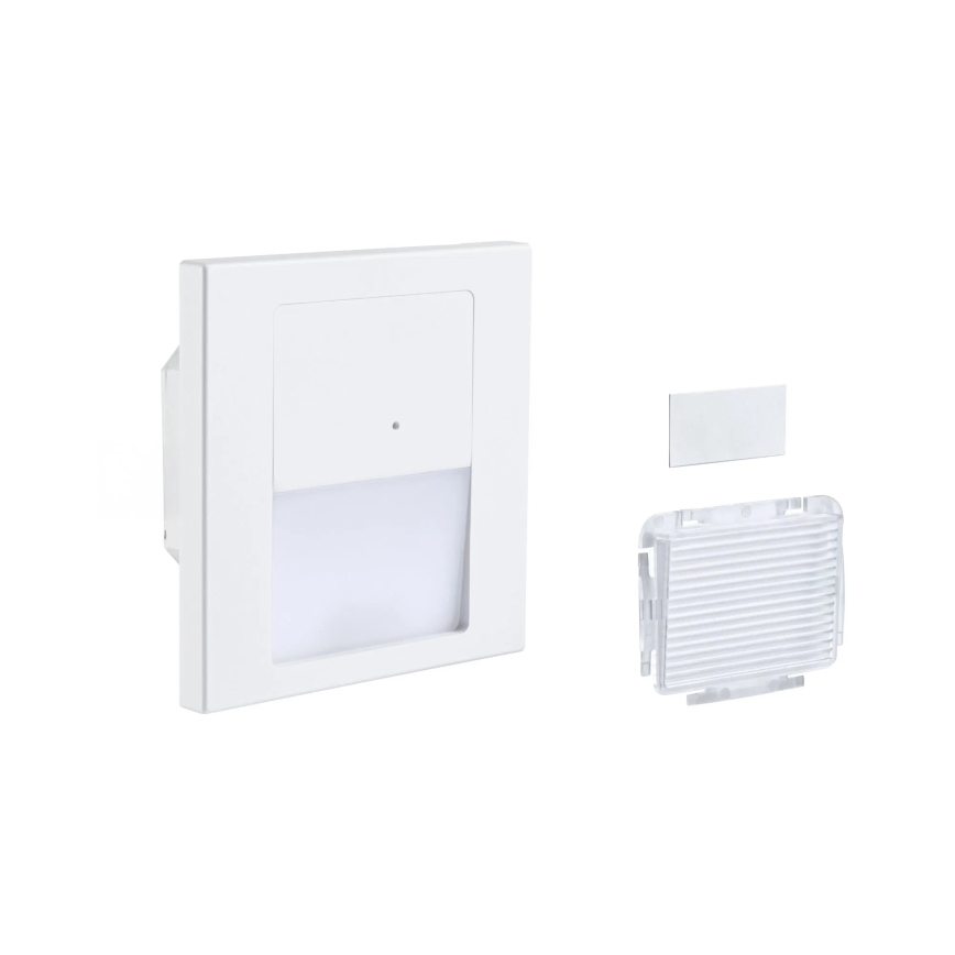 Paulmann 80002 - LED/1W Treppenleuchte mit Sensor TSARO 230V Lead/weiß