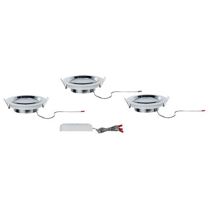 Paulmann 92693 - SET 3xLED/8W Dimmbare Einbauleuchte PREMIUM LINE 230