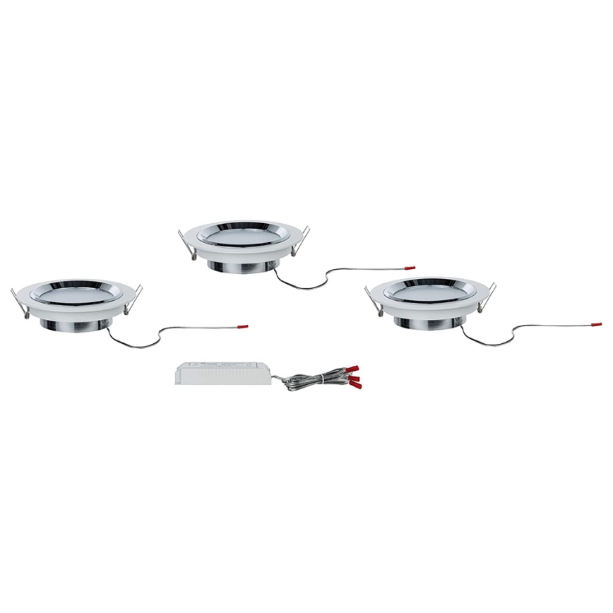Paulmann 92693 - SET 3xLED/8W Dimmbare Einbauleuchte PREMIUM LINE 230