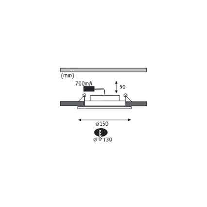 Paulmann 92693 - SET 3xLED/8W Dimmbare Einbauleuchte PREMIUM LINE 230