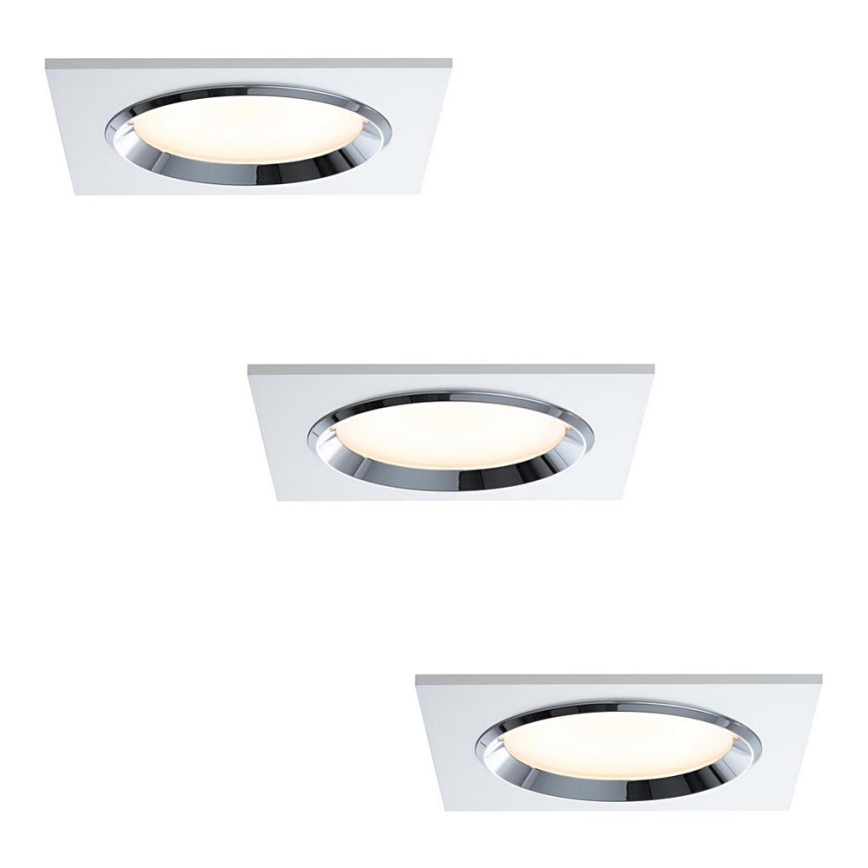 Paulmann 92695 - SET 3xLED/8W Dimmbares Einbauleuchte DICE 230V