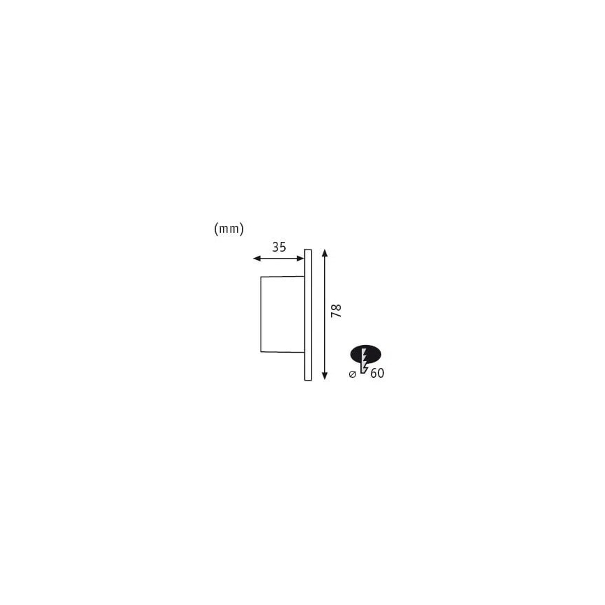 Paulmann 92924 - LED/1,7W Treppenhausleuchte WAND 230V
