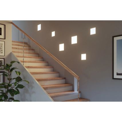 Paulmann 93059 - LED/13W IP44 Dimmbare Badezimmer-Einbauleuchte AREO 230V 17,5x17,5 cm weiß