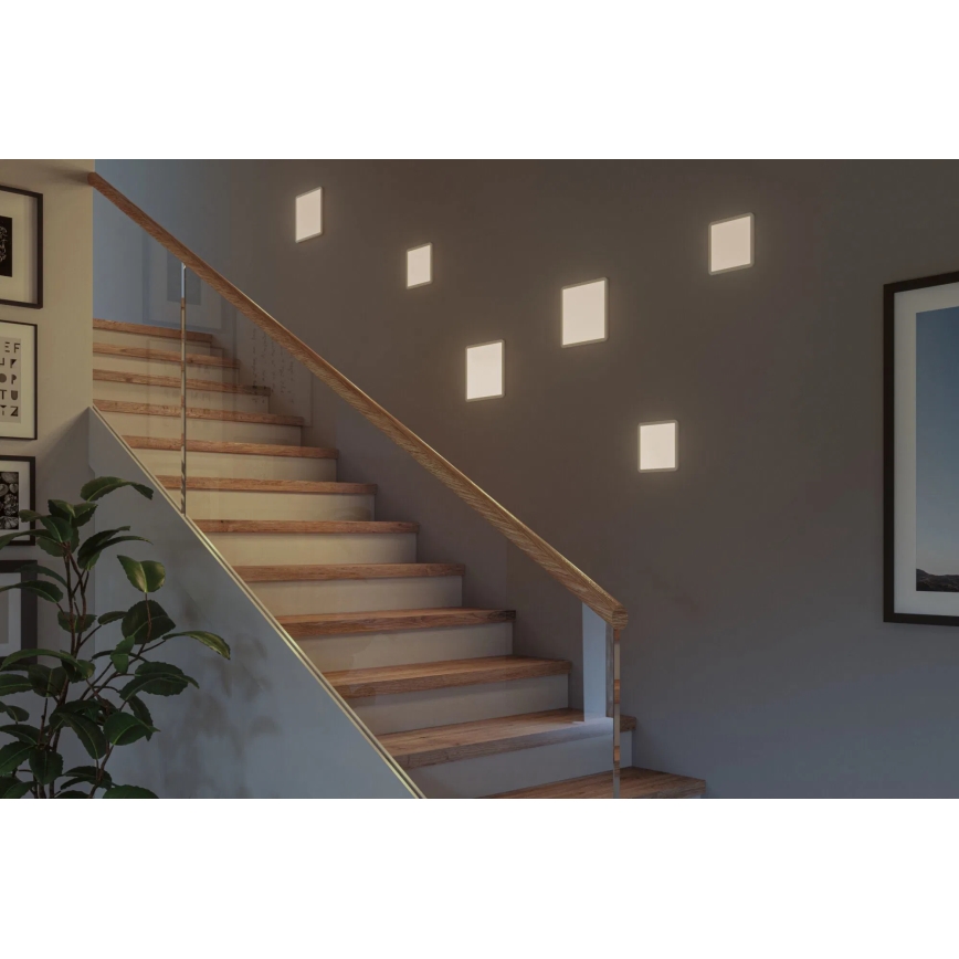 Paulmann 93060 - LED/16W IP44 dimmbare Badezimmer-Einbauleuchte AREO 230V 23x23 cm weiß