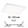 Paulmann 93060 - LED/16W IP44 dimmbare Badezimmer-Einbauleuchte AREO 230V 23x23 cm weiß