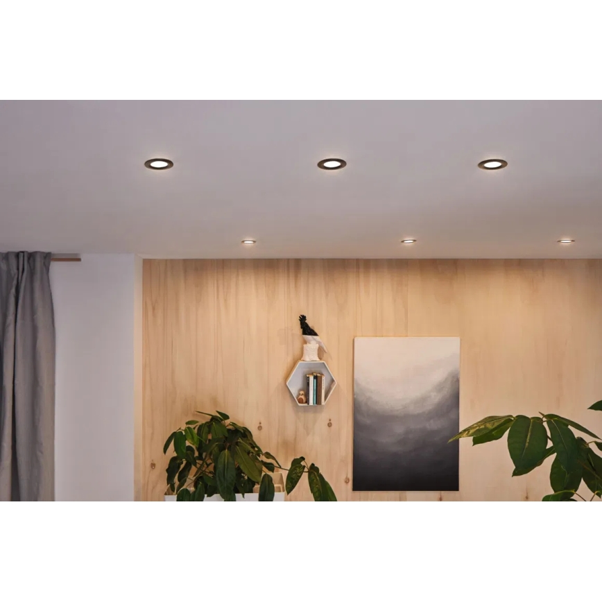 Paulmann 93080 - SET 3xLED/6W IP23 Dimmbares Badezimmer-Einbauleuchte COIN 230V