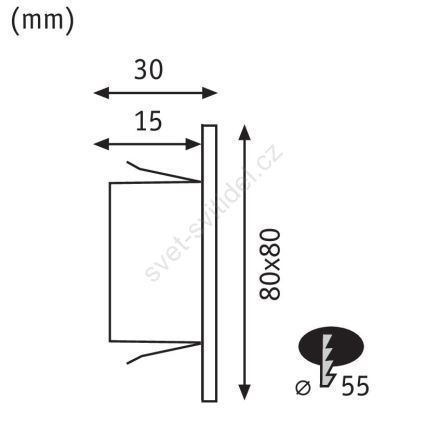 Paulmann 93094 - LED/1,2W Treppenlicht EDGE 230V