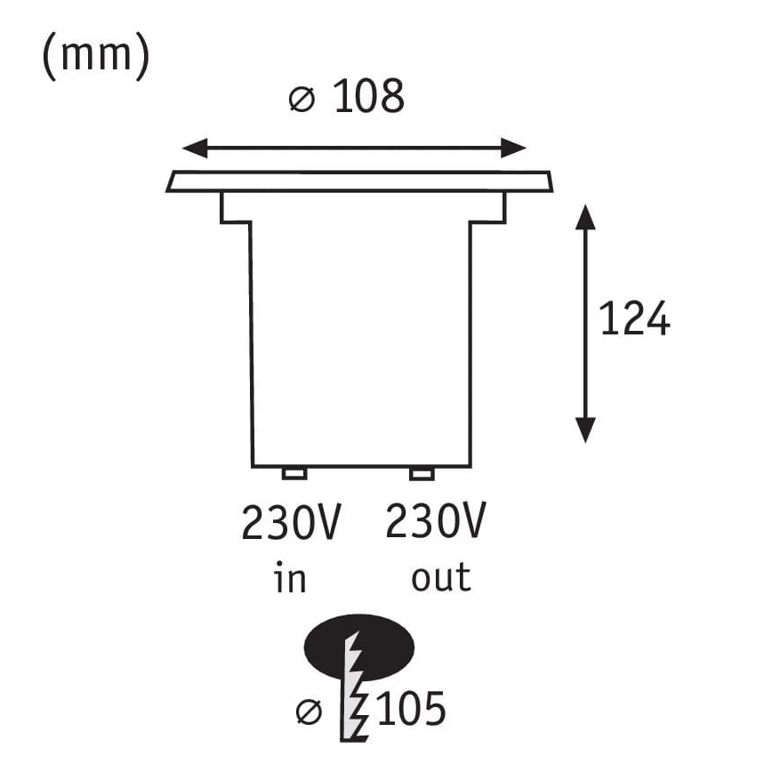 Paulmann 93992 - LED GU10/3,5W IP67 Außen-Einbauleuchte SPECIAL 230V