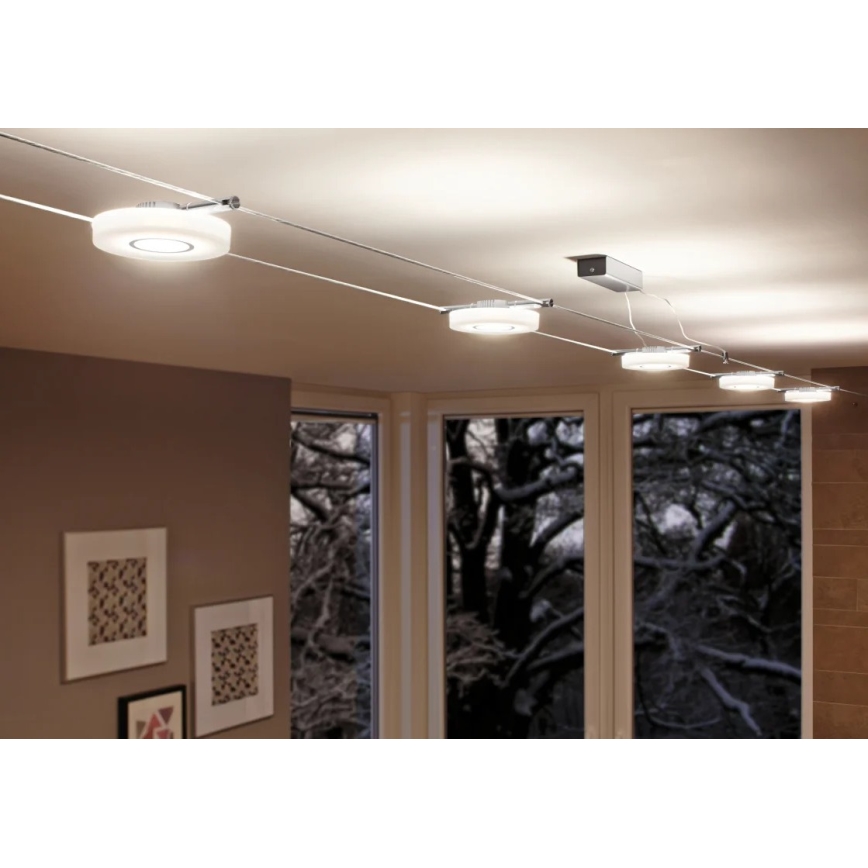 Paulmann 94090 - LED/4W Einbauleuchte für Seilsystem DISC 12V weiß