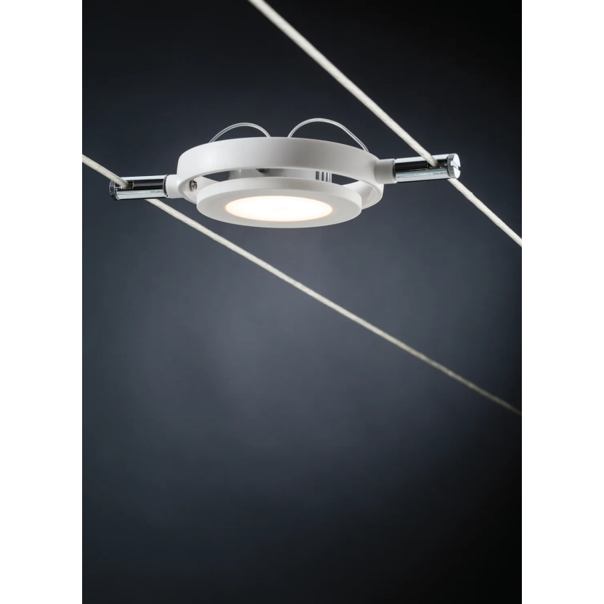 Paulmann 94106 - SET 6xLED/4W Einbauleuchte für Seilsystem ROUNDMAC 230V Weiß