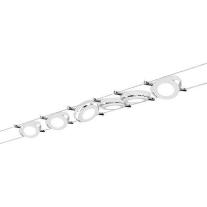Paulmann 94106 - SET 6xLED/4W Einbauleuchte für Seilsystem ROUNDMAC 230V Weiß